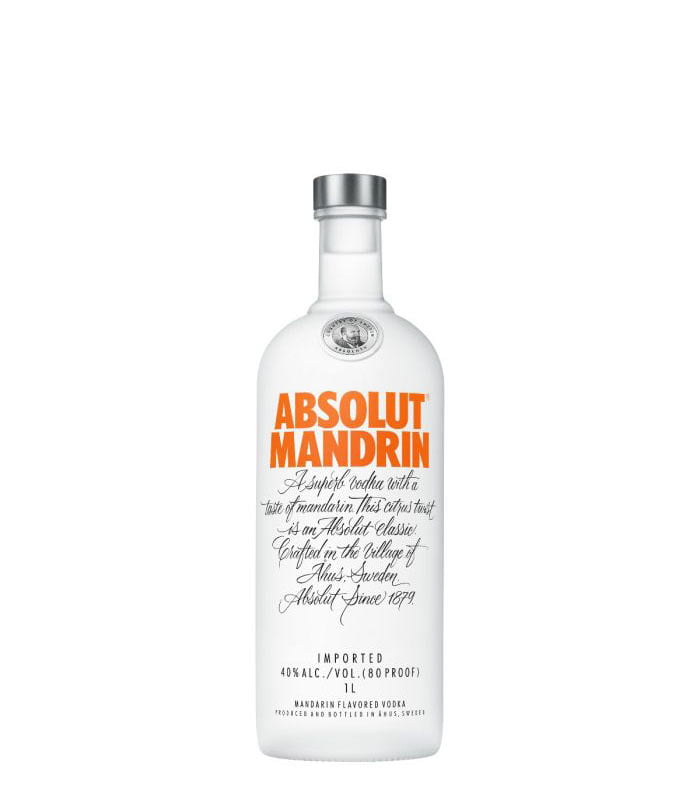 Absolut Vodka Mandrin 100cl [Case] [12 Bottles]