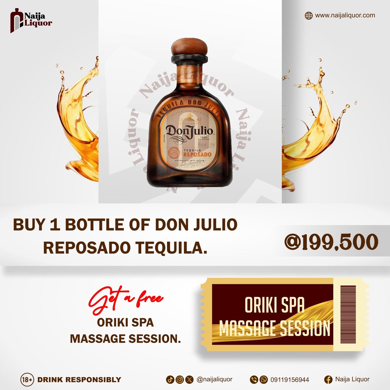 Buy Don Julio Reposado Tequila promo