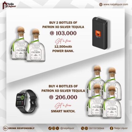 Patron XO Silver Tequila Exclusive Sales