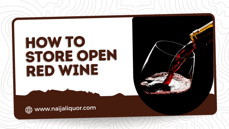 How to Store Open Red Wine