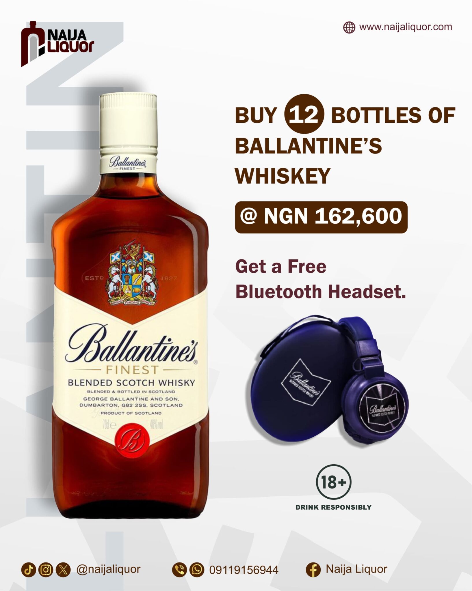 12 Bottles of Ballantines
