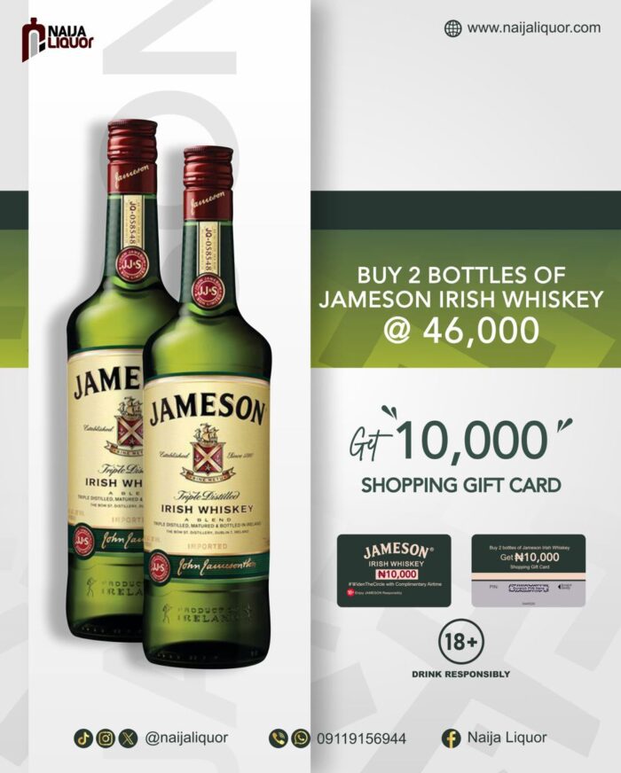 Buy 2 Bottles of Jameson Whiskey