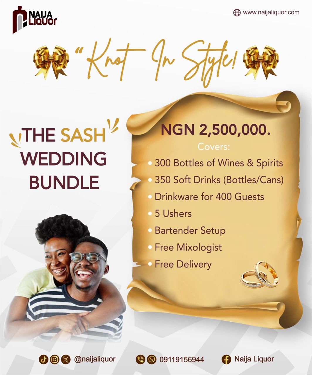 The Sash Wedding Bundle, Naija Liquor