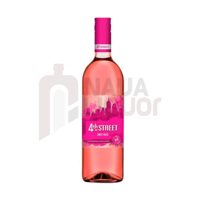 4th Street Sweet Rose Wine bottle