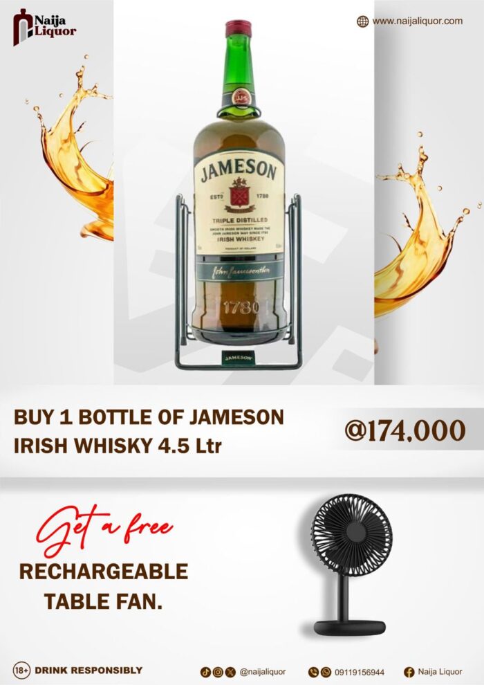 Jameson Irish Whisky bottle