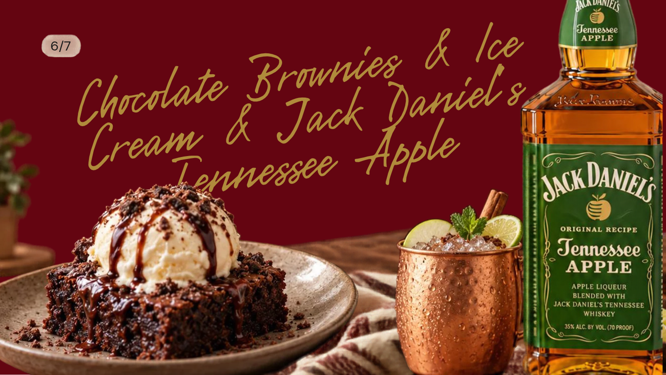 Jack Daniel’s Food x Cocktails: 7 Easy Whiskey Cocktail Recipes for Every Occasion | Naija Liquor Chocolate Brownies Ice Cream Jack Daniels Tennessee Apple 1